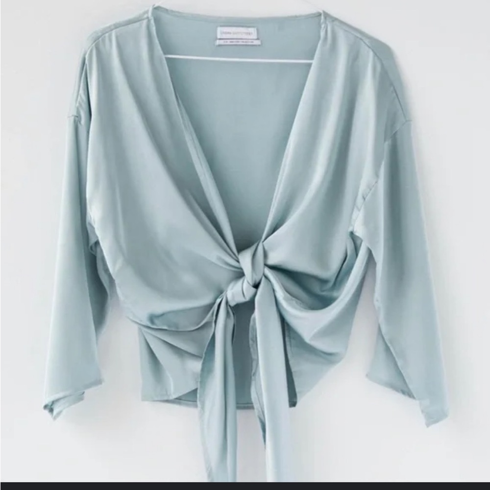 Urban Outfitters Front Tie Flowy Top